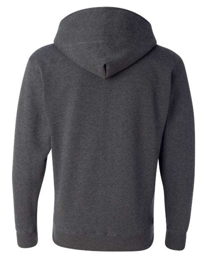 J. America Sport Lace Hooded Sweatshirt 8830 Charcoal Heather