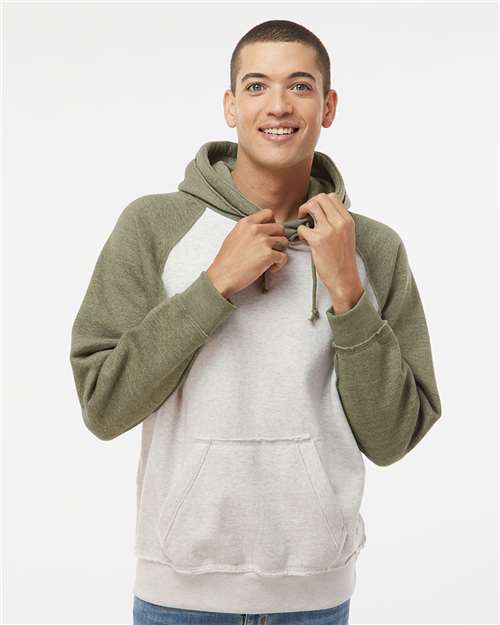 Custom Embroidered  J. America Vintage Heather Hooded Sweatshirt 8885  