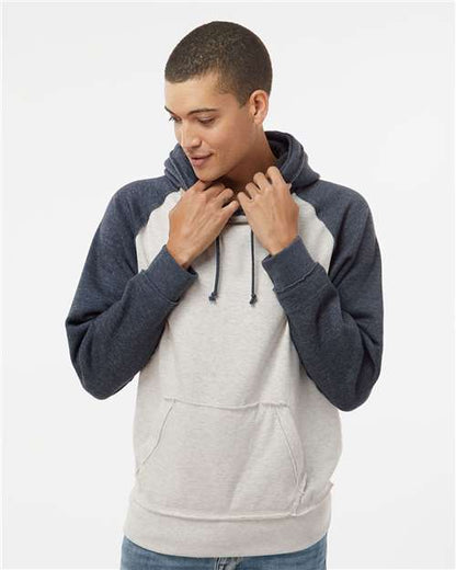 Custom Embroidered  J. America Vintage Heather Hooded Sweatshirt 8885  
