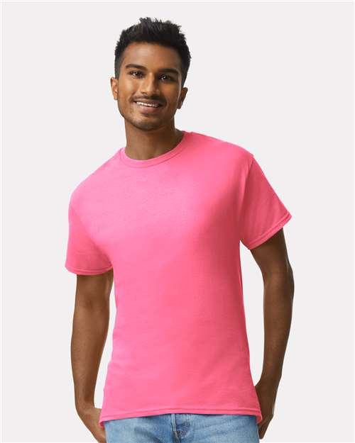 Custom Embroidered  Gildan Ultra Cotton® T-Shirt 2000 Safety Pink