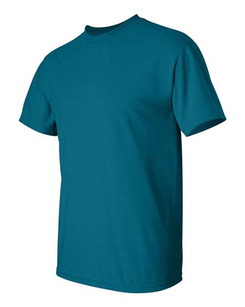 Gildan Women’s 1X1 Baby Rib Raglan Three-Quarter Sleeve Tee 2000 Galapagos Blue Custom Embroidered Business Logo