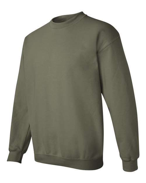 Gildan Heavy Blend™ Crewneck Sweatshirt 18000 Military Green Custom Embroidered Business Logo