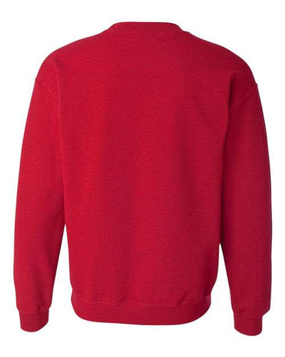 Gildan Heavy Blend™ Crewneck Sweatshirt 18000 Antique Cherry Red Custom Embroidered Business Logo