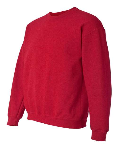 Gildan Heavy Blend™ Crewneck Sweatshirt 18000 Antique Cherry Red Custom Embroidered Business Logo