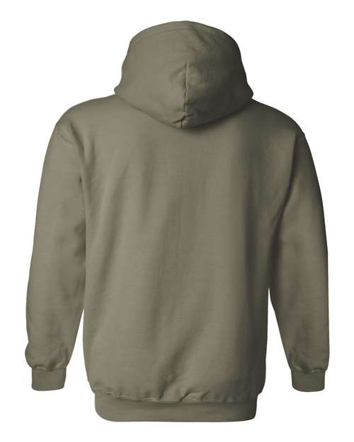 Gildan Heavy Blend™ Hooded Sweatshirt 18500 Military Green Custom Embroidered Business Logo
