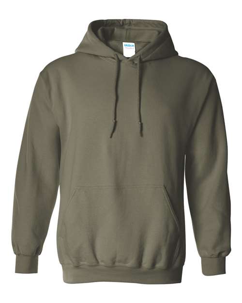 Gildan Heavy Blend™ Hooded Sweatshirt 18500 Military Green Custom Embroidered Business Logo