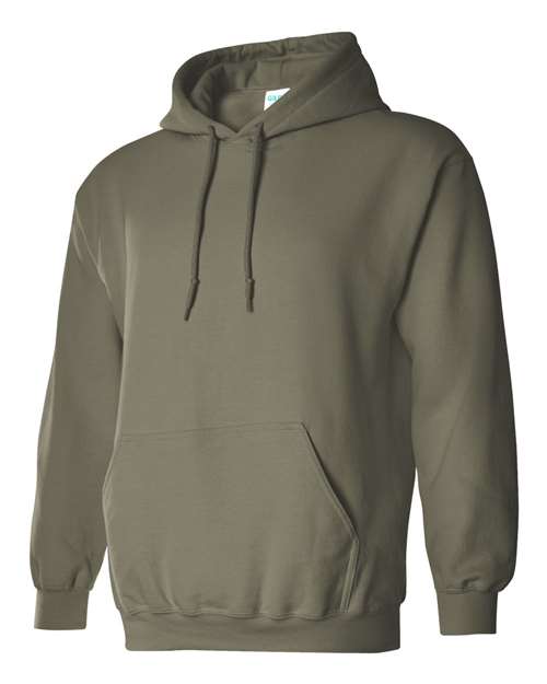 Gildan Heavy Blend™ Hooded Sweatshirt 18500 Maroon Custom Embroidered Business Logo