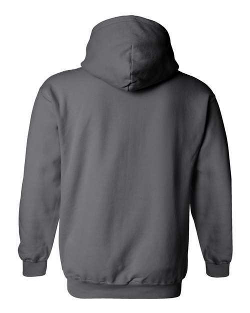 Gildan Heavy Blend™ Hooded Sweatshirt 18500 Charcoal Custom Embroidered Business Logo