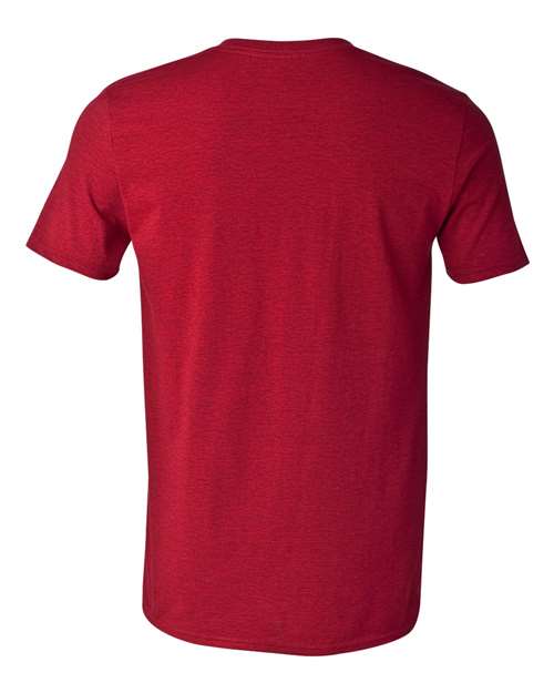 Gildan Softstyle® T-Shirt 64000 Antique Cherry Red Custom Embroidered Business Logo