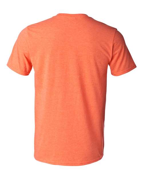 Gildan Softstyle® T-Shirt 64000 Heather Orange Custom Embroidered Business Logo