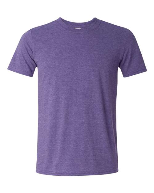 Gildan Softstyle® T-Shirt 64000 Heather Purple Custom Embroidered Business Logo