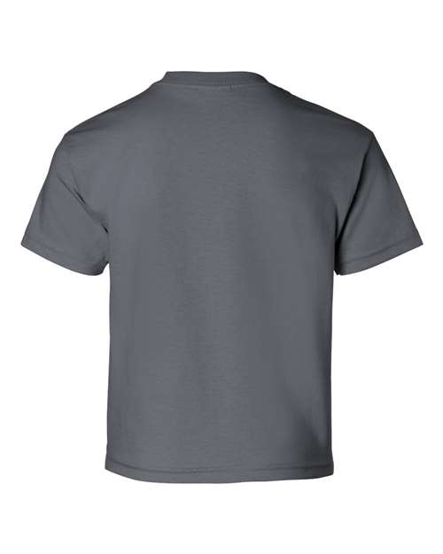 Gildan Ultra Cotton® Youth T-Shirt 2000B Charcoal Custom Embroidered Business Logo