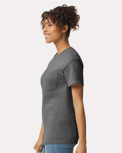 Gildan Ultra Cotton® Pocket T-Shirt 2300 Charcoal