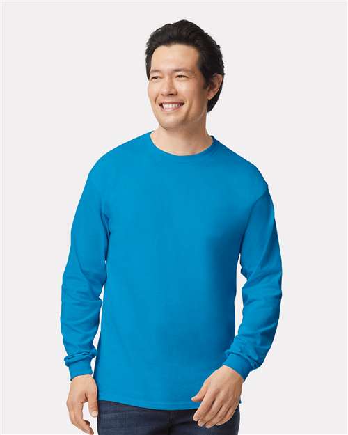 Gildan Ultra Cotton® Long Sleeve T-Shirt 2400 Sapphire
