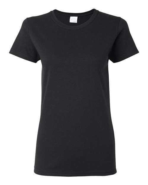 Gildan Heavy Cotton™ Women’s T-Shirt 5000L Black Custom Embroidered Business Logo