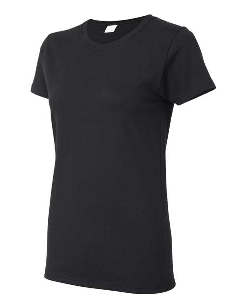 Gildan Heavy Cotton™ Women’s T-Shirt 5000L Black Custom Embroidered Business Logo