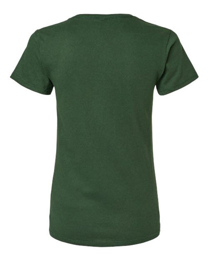 Gildan Heavy Cotton™ Women’s T-Shirt 5000L Forest Green Custom Embroidered Business Logo