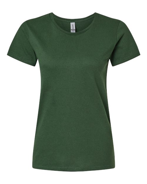Gildan Heavy Cotton™ Women’s T-Shirt 5000L Forest Green Custom Embroidered Business Logo