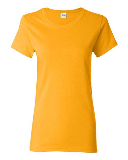 Gildan Heavy Cotton™ Women’s T-Shirt 5000L Gold Custom Embroidered Business Logo