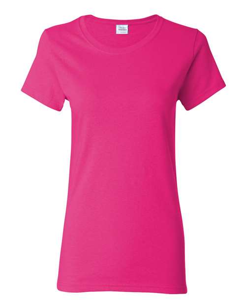 Gildan Heavy Cotton™ Women’s T-Shirt 5000L Heather Sapphire Custom Embroidered Business Logo