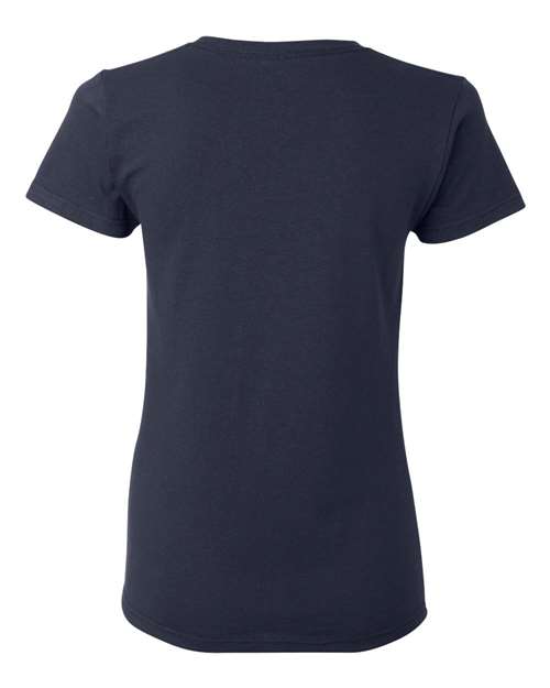 Gildan Heavy Cotton™ Women’s T-Shirt 5000L Navy Custom Embroidered Business Logo