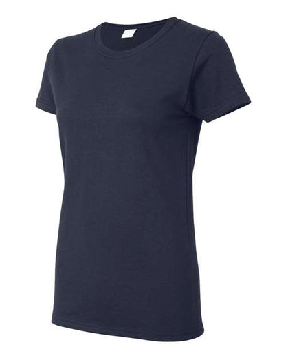 Gildan Heavy Cotton™ Women’s T-Shirt 5000L Navy Custom Embroidered Business Logo