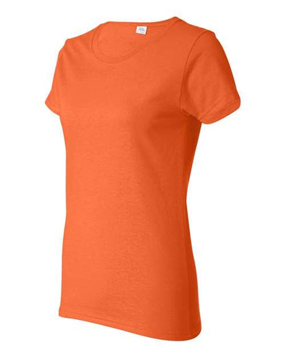 Gildan Heavy Cotton™ Women’s T-Shirt 5000L Orange Custom Embroidered Business Logo