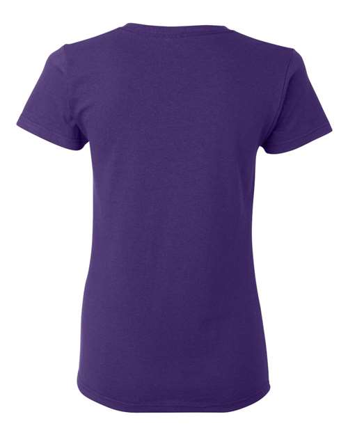 Gildan Heavy Cotton™ Women’s T-Shirt 5000L Purple Custom Embroidered Business Logo