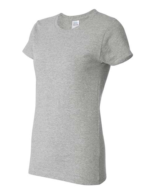 Gildan Heavy Cotton™ Women’s T-Shirt 5000L Sport Grey Custom Embroidered Business Logo