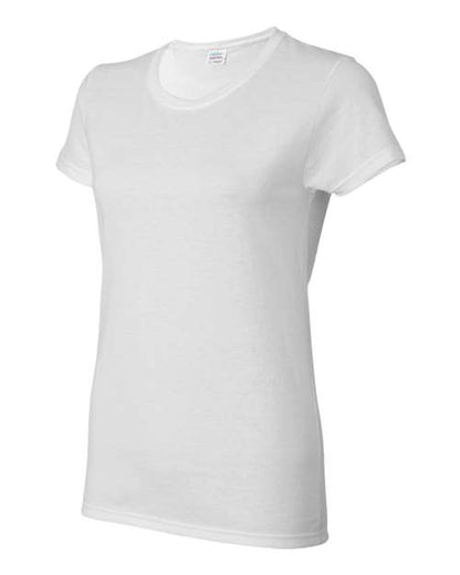 Gildan Heavy Cotton™ Women’s T-Shirt 5000L White Custom Embroidered Business Logo