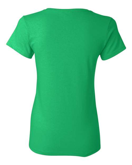 Gildan Heavy Cotton™ Women’s T-Shirt 5000L Irish Green Custom Embroidered Business Logo