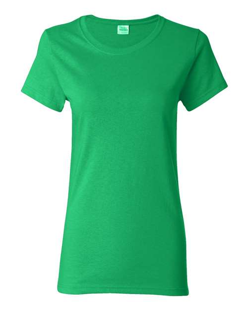 Gildan Heavy Cotton™ Women’s T-Shirt 5000L Irish Green Custom Embroidered Business Logo