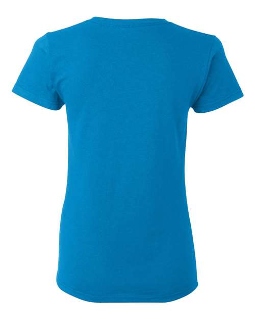 Gildan Heavy Cotton™ Women’s T-Shirt 5000L Sapphire Custom Embroidered Business Logo
