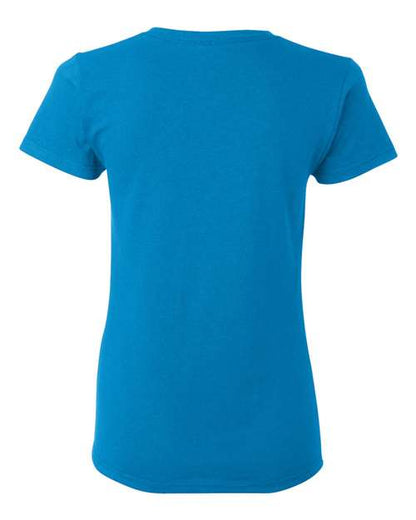 Gildan Heavy Cotton™ Women’s T-Shirt 5000L Sapphire Custom Embroidered Business Logo