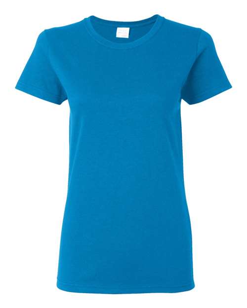 Gildan Heavy Cotton™ Women’s T-Shirt 5000L Sapphire Custom Embroidered Business Logo