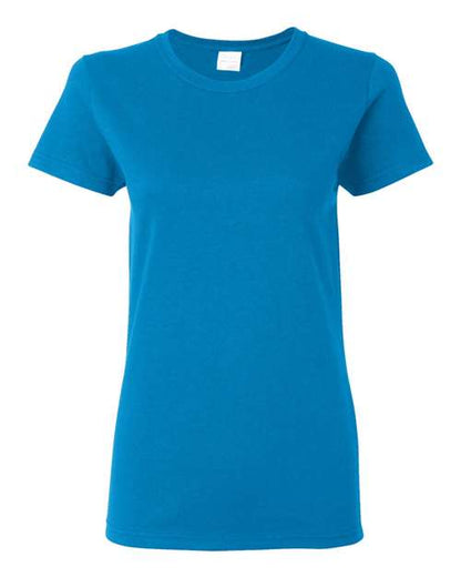 Gildan Heavy Cotton™ Women’s T-Shirt 5000L Sapphire Custom Embroidered Business Logo