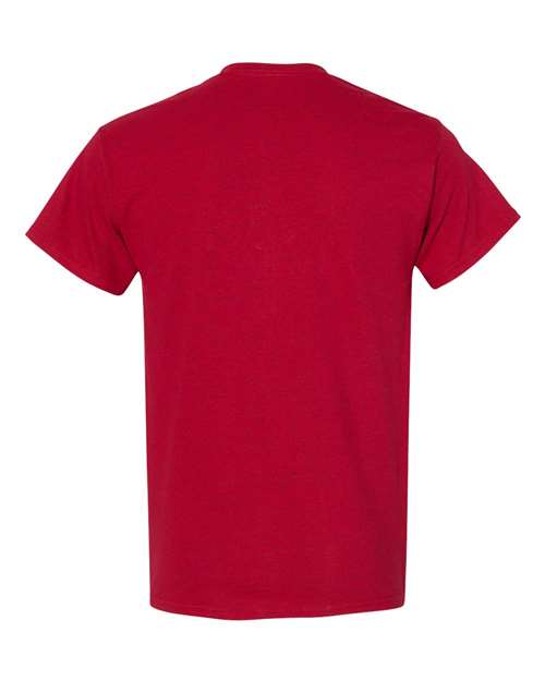 Gildan USA-Made Fine Jersey T-Shirt 5000 Antique Cherry Red Custom Embroidered Business Logo