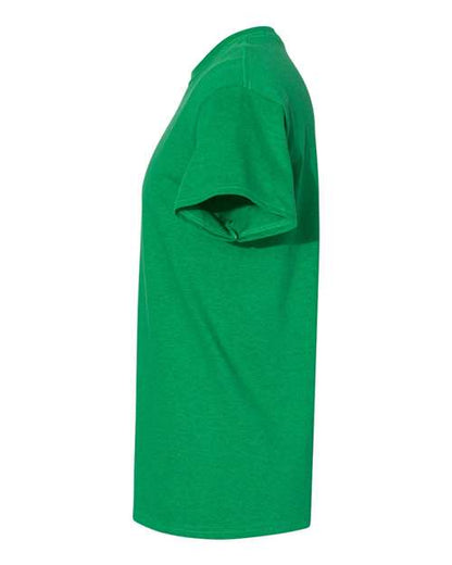 Gildan USA-Made Fine Jersey T-Shirt 5000 Antique Irish Green Custom Embroidered Business Logo