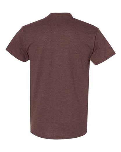 Gildan USA-Made Fine Jersey T-Shirt 5000 Russet Custom Embroidered Business Logo