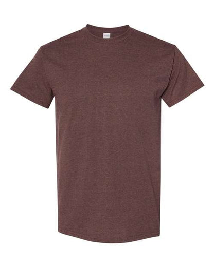 Gildan USA-Made Fine Jersey T-Shirt 5000 Russet Custom Embroidered Business Logo