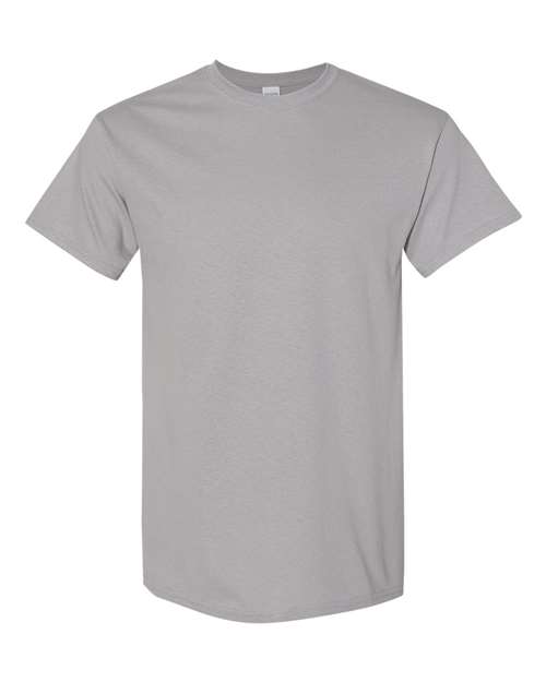 Gildan USA-Made Fine Jersey T-Shirt 5000 Graphite Heather Custom Embroidered Business Logo