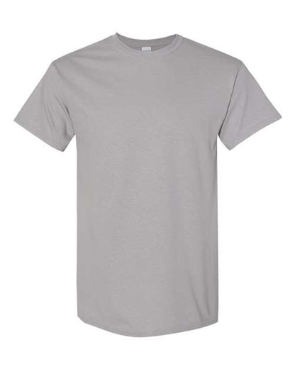 Gildan USA-Made Fine Jersey T-Shirt 5000 Graphite Heather Custom Embroidered Business Logo