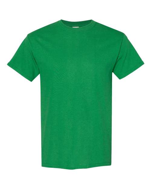 Gildan USA-Made Fine Jersey T-Shirt 5000 Turf Green Custom Embroidered Business Logo