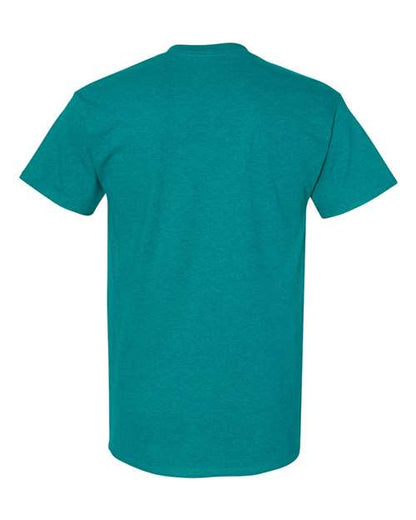 Gildan USA-Made Fine Jersey T-Shirt 5000 Antique Irish Green Custom Embroidered Business Logo