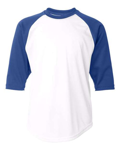 Badger Youth B-Core 3/4 Sleeve Baseball T-Shirt 2133