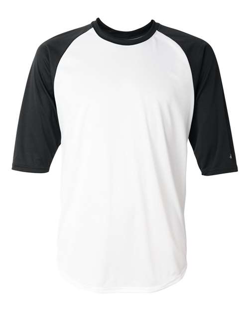 Badger Men's B-Core Three-Quarter Sleeve Baseball T-Shirt 2156