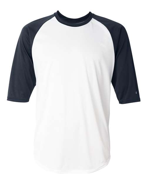 Badger Men's B-Core Three-Quarter Sleeve Baseball T-Shirt 2156