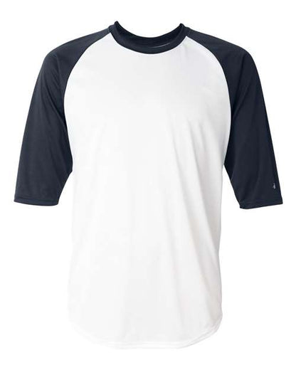 Badger Men's B-Core Three-Quarter Sleeve Baseball T-Shirt 2156