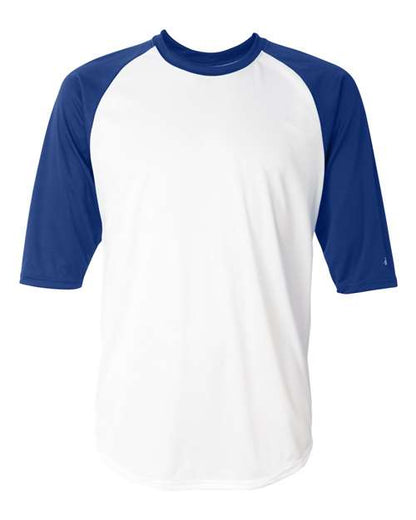 Badger Men's B-Core Three-Quarter Sleeve Baseball T-Shirt 2156