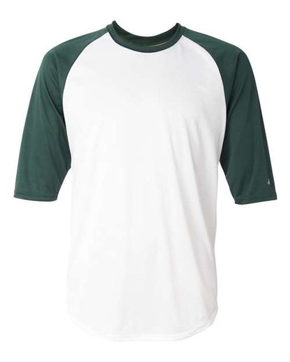 Badger Men's B-Core Three-Quarter Sleeve Baseball T-Shirt 2156